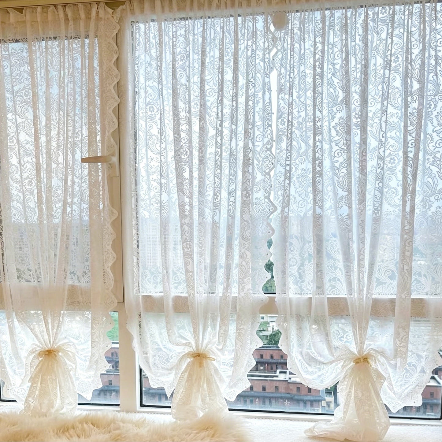 Beautiful & Functional Embroidered Sheer Curtain